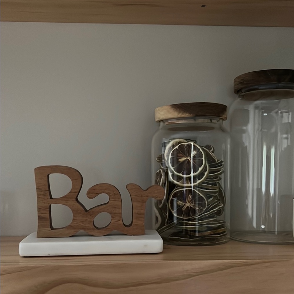 Bar sign marble